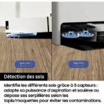 Robot Vacuum Cleaner - Samsung Jet Bot Combo AI VR7MD97A14G - Clean Station Steam Disinfection - Object Recognition - Image 5