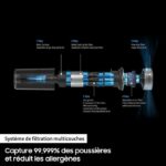 Samsung VS15A6031R4 Jet 60 Turbo - Broom vacuum cleaner - 150 AW - Multicyclonic suction - HEPA filtration - 40min of autonomy - Image 6