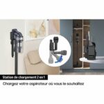 SAMSUNG Jet 75E Turbo - Stick Vacuum Cleaner - 200 AW - 60min - 0.8 L - Grey / Blue - Image 6