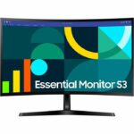 PC Monitor - SAMSUNG - S27D366GAU - 27 FHD 1800R - VA Panel - 100Hz - 4ms - 1 HDMI - Tiltable - Black