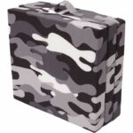 Folding armchair - SAMBA - Grey - Multi-position - Military camouflage - 190 x 70 x 9 cm