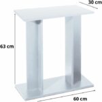 Aqua Table - Aqua - Table 60 - White - Easy assembly - Modern design