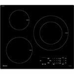 Sauter induction baking table - 3 zones - 7200W - L60 x D52 cm - SPI5361B - Glass spell - Black