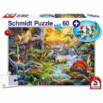 Dinosaurs – With Add on (dinosaurs’ figurines) – 60 pcs – Schmidt Spiele