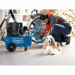 Silent horizontal two-cylinder air compressor Scheppach HC25Si - 24 L - 1100W - 8 bar - 1.5 HP - Image 3