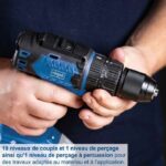 Brushless percussion drill - SCHEPPACH - 20V IXES - Torque 60 Nm - 13mm chuck - without battery or charger – Bild 5