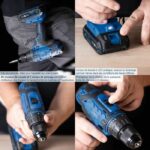 20V IXES Cordless Drill Driver + 1 x 2 Ah battery, charger, case including 74 accessories - C-DTB74/1-X – Bild 2