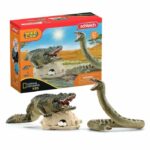 Aligator/Anaconda Duel Set, Wild Animal Figurines, Schleich 42559 Wild Life, For Children Ages 3 and Up