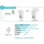 Wireless chime - OneBell 100 - SCS SENTINEL - 100m range - 15 melodies - IP55 - Image 2