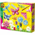 Casting and painting - Butterfly and glitter - SES CREATIVE - Large mold, 6 colors of paint, brush, glitter and plaster