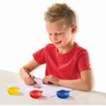 Gouache (6x45ml) - SES CREATIVE - Six colors: red, blue, white, black, green and yellow. - Image 3