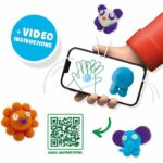 FunDo Play Dough - Wild Animals (3x90gr-1x40gr) - SES CREATIVE - Interactive for young children. - Image 3