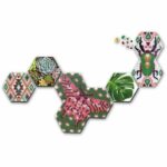 SES CREATIVE - Beedz Art - Botanical hex tiles - Image 3