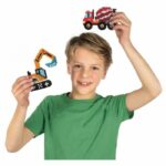 Ironing beads - Construction trucks - SES CREATIVE - Create 5 types of construction vehicles. - Image 2