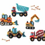 Ironing beads - Construction trucks - SES CREATIVE - Create 5 types of construction vehicles. - Image 4