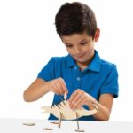 Glow in the Dark Wooden Dinosaur - Craft Kit - SES CREATIVE - Make your own glow in the dark dinosaur. - Image 2
