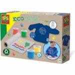 SES CREATIVE - Finger painting kit with Eco apron - 100% recycled