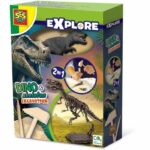 2 in 1 Dinosaur and Skeleton Dig - T-rex - SES CREATIVE