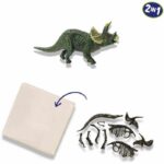 2 in 1 Dinosaur and Skeleton Dig - Triceratops - SES CREATIVE - Image 4