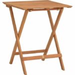 FSC acacia wood bistro set - Consisting of a square table and 2 folding chairs - Image 5