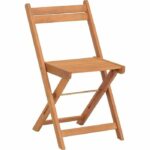 FSC acacia wood bistro set - Consisting of a square table and 2 folding chairs - Image 6