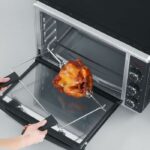 Mini oven heat severin to2058 rotating 42 l, pizza stone and turns, posable oven 1,800 W, 120 min timer, black/stainless steel – Bild 3