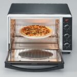 Mini oven heat severin to2058 rotating 42 l, pizza stone and turns, posable oven 1,800 W, 120 min timer, black/stainless steel – Bild 4