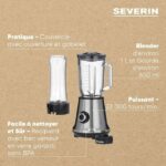Severin SM3737 Classic Blender with Mix & Go - Stainless steel nutrient extractor - Image 5