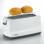 Severin AT2234 Grille-Pain, 2 Long slots for 4 slices: toast, thaw and reheat, Viennoiseries support, Centering - Image 5