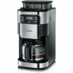 Severin 4810 Cafetiere Filter with integrated shredder – black and stainless steel – 1000W – 1.4 l