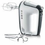 SEVERIN HM3830 Electric mixer: mix, beat, knead - 5 speeds + turbo function, 1600 rpm, 2 whisks and stainless steel hooks