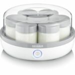 SEVERIN JG 3518 YOURTIE 7 pots of 150 ml each, practical and compact, 100% without BPA, Memo graduation, cable reel, 13 W