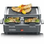 SEVERIN Raclette Grill 4 people compact, easy to store, ideal for small households, cooking surface 21 x 21cm, RG 2370 – Bild 2