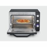 Severin to 2073 Posable oven xxl with rotating heat 60 L with pizza stone and turns, 2,200 W, 120 min timer, black/stainless steel – Bild 2