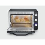 Severin to 2073 Posable oven xxl with rotating heat 60 L with pizza stone and turns, 2,200 W, 120 min timer, black/stainless steel – Bild 5