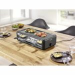 Raclette machine - SEVERIN - RG2365 - 8 people - Ceramic cooking plate 48 x 24 cm - Raclette grill 1300 W - Black – Bild 2