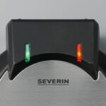 SEVERIN WA2103 Space-saving waffle iron 5 parts - original heart shape - adjustable thermostat - non-stick coating - black / stainless steel - Image 3