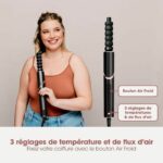 2 in 1 Hair Dryer & Blow Styler - SHARK FLEXSTYLE - HD426EU - 3 Accessories - Black and Rose Gold - 1400 W - Image 3
