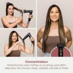 2 in 1 Hair Dryer & Blow Styler - SHARK FLEXSTYLE - HD426EU - 3 Accessories - Black and Rose Gold - 1400 W - Image 5