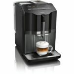 SIEMENS EQ.300 TI355209RW Auto Espresso Machine - Dark Stainless Steel and Glossy Black - 1300 W - 15 Bars - 5 Beverages