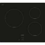 Induction hob - BOSCH Series 2 - 3 burners - 52.2 x 59.2 x 5.1 cm - PUC611AA5E - Black