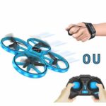 FLASHING DRONE - Mini drone with LED - FLYBOTIC - Classic remote control + wrist movement remote control - Looping 360 - Image 2
