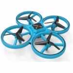 FLASHING DRONE - Mini drone with LED - FLYBOTIC - Classic remote control + wrist movement remote control - Looping 360