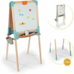 Smoby - Double-sided wooden board - Chalk and magnetic whiteboard - Foldable and adjustable height - 80 accessories - From 3 years old - Image 2