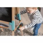 Smoby - Double-sided wooden board - Chalk and magnetic whiteboard - Foldable and adjustable height - 80 accessories - From 3 years old - Image 6