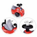 Smoby - 2 in 1 child carrier - Red car - Underseat storage + horn - From 10 months - Made in France - Image 2