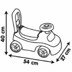Smoby - 2 in 1 child carrier - Red car - Underseat storage + horn - From 10 months - Made in France - Image 4