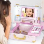 Smoby - Disney Princess - Easy to carry beauty case - 13 accessories included: hairdressing, nail care, makeup - Fabricatio – Bild 2