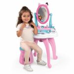 Smoby - Gabby and the Magic House - 2 in 1 children's dressing table - Stool included - 12 accessories - Adjustable mirror - Image 3