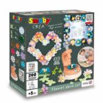 Smoby - Creative leisure - Set of creating flowers and decorative objects - 200 accessories - Made in France